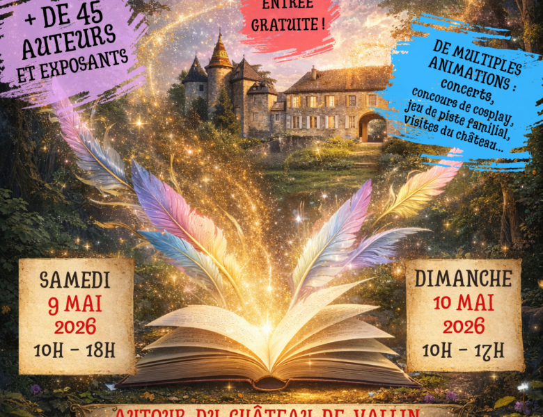 Plumes en folie au château de Vallin (38): Festival du livre et des arts